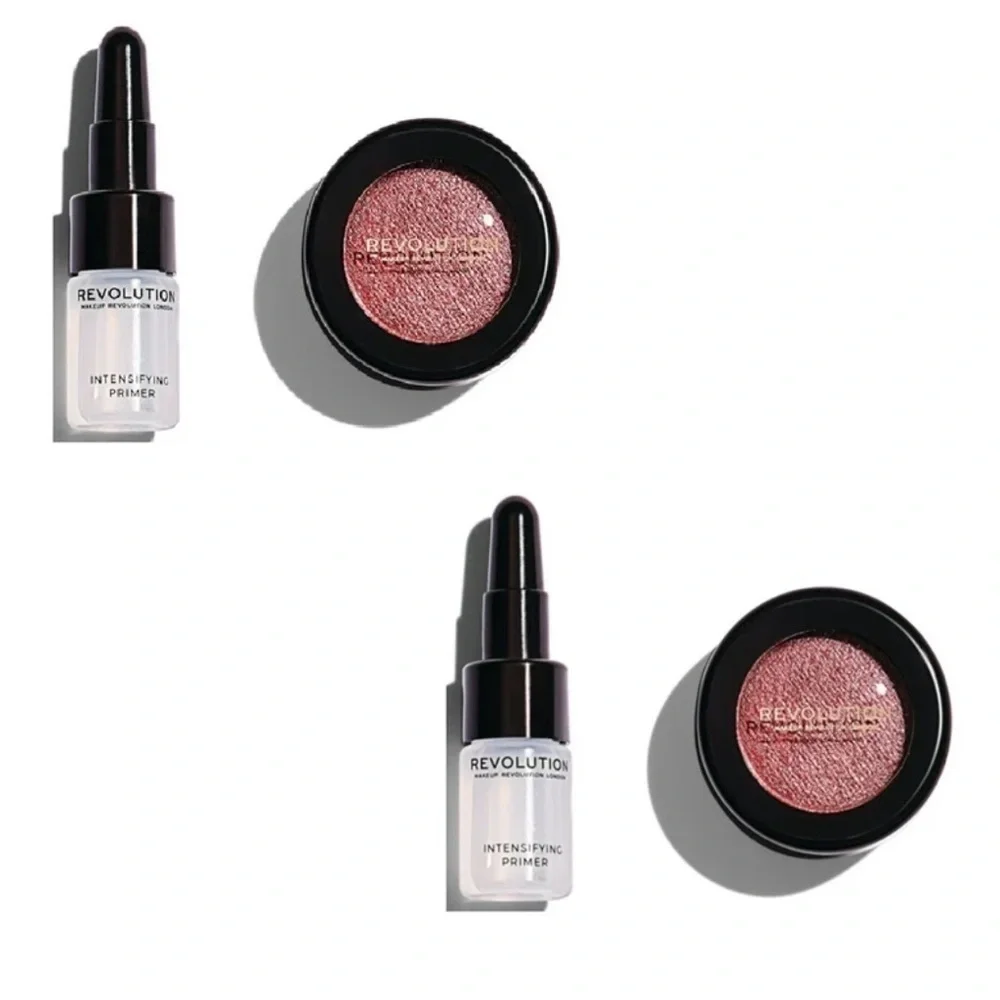 New Bundle of Two Makeup Revolution Flawless Foils Eyeshadow, Rose Gold